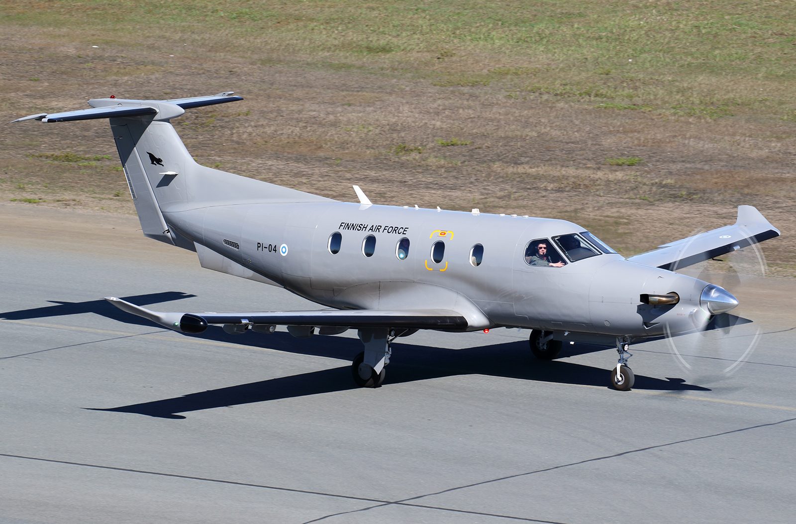 Pilatus PC-12 NGX in runway