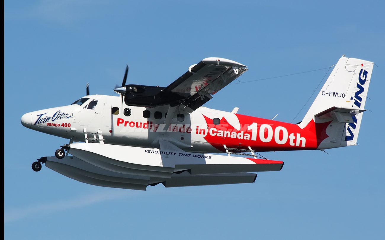 Vikings Air twin otter flying 