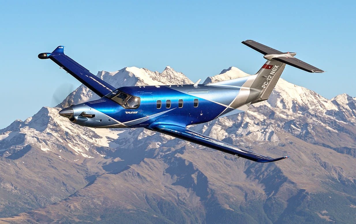 Pilatus PC-12 NGX flying