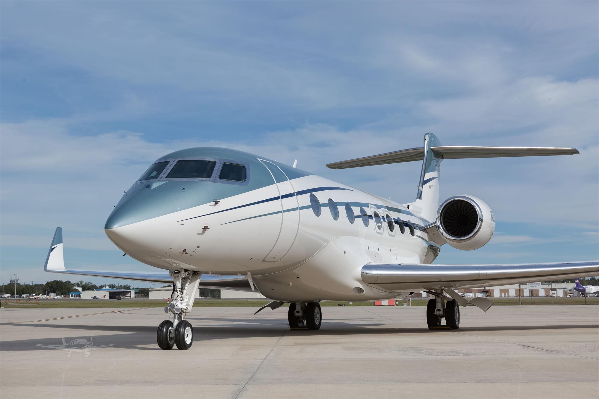 Gulfstream G650ER Parked View 