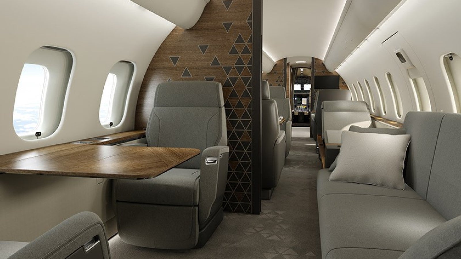 Bombardier Global 5500 interior 