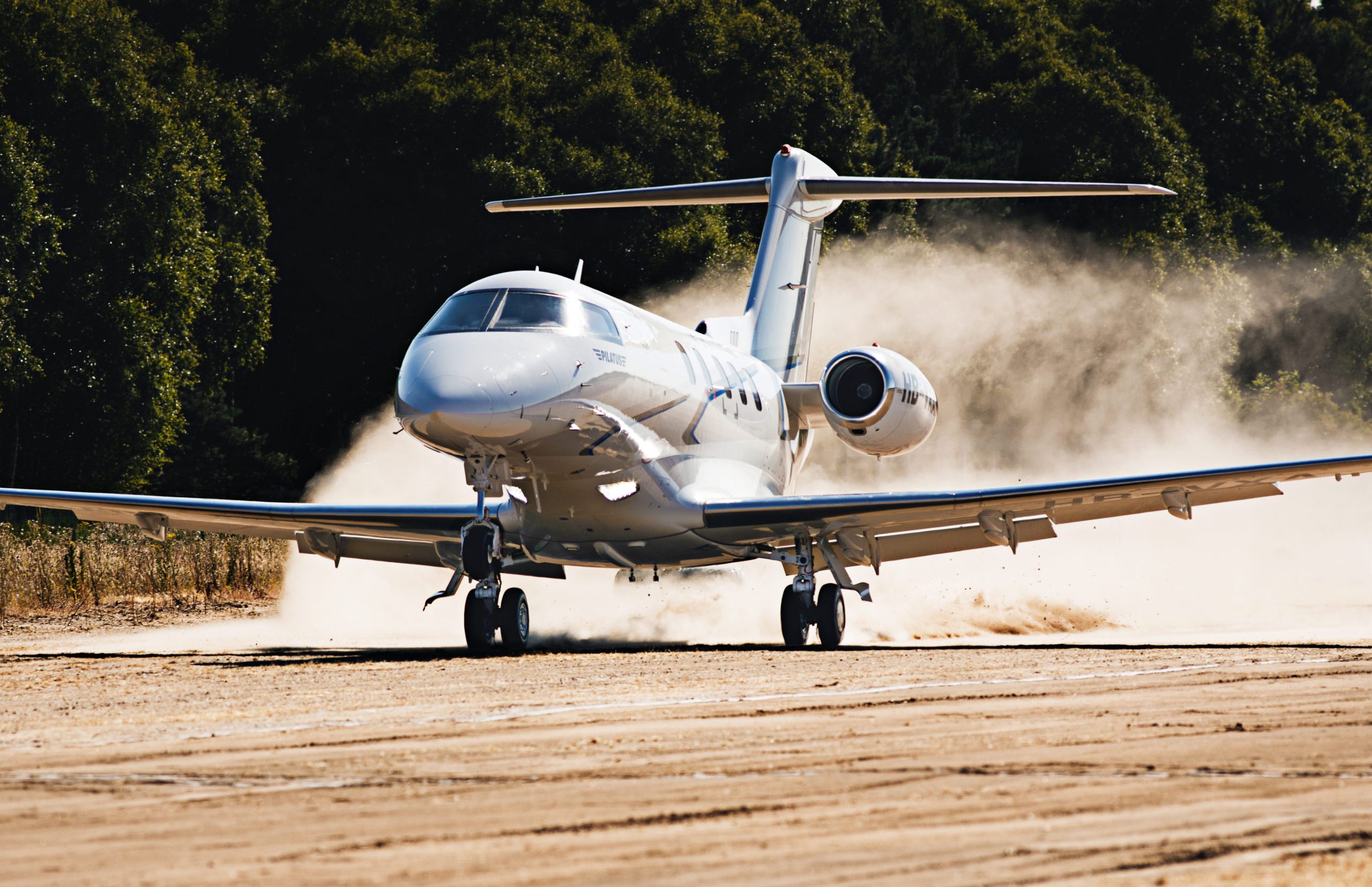 Pilatus PC-24 in the runway