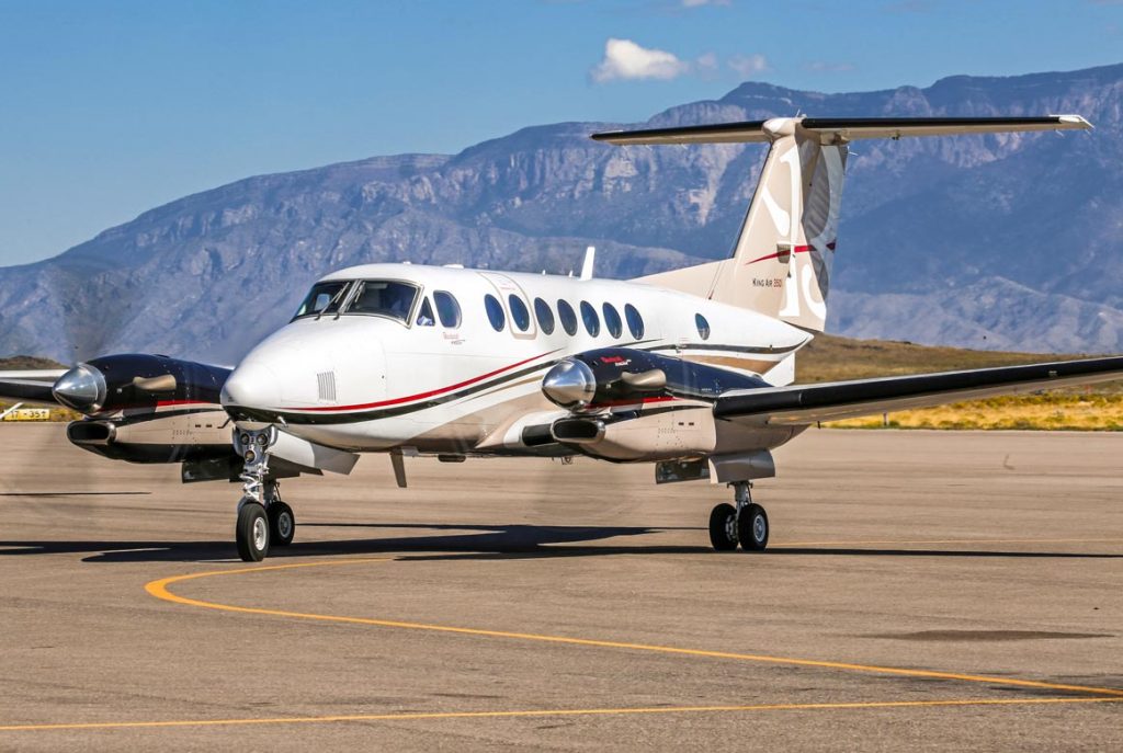 Beechcraft King Air 350i parked